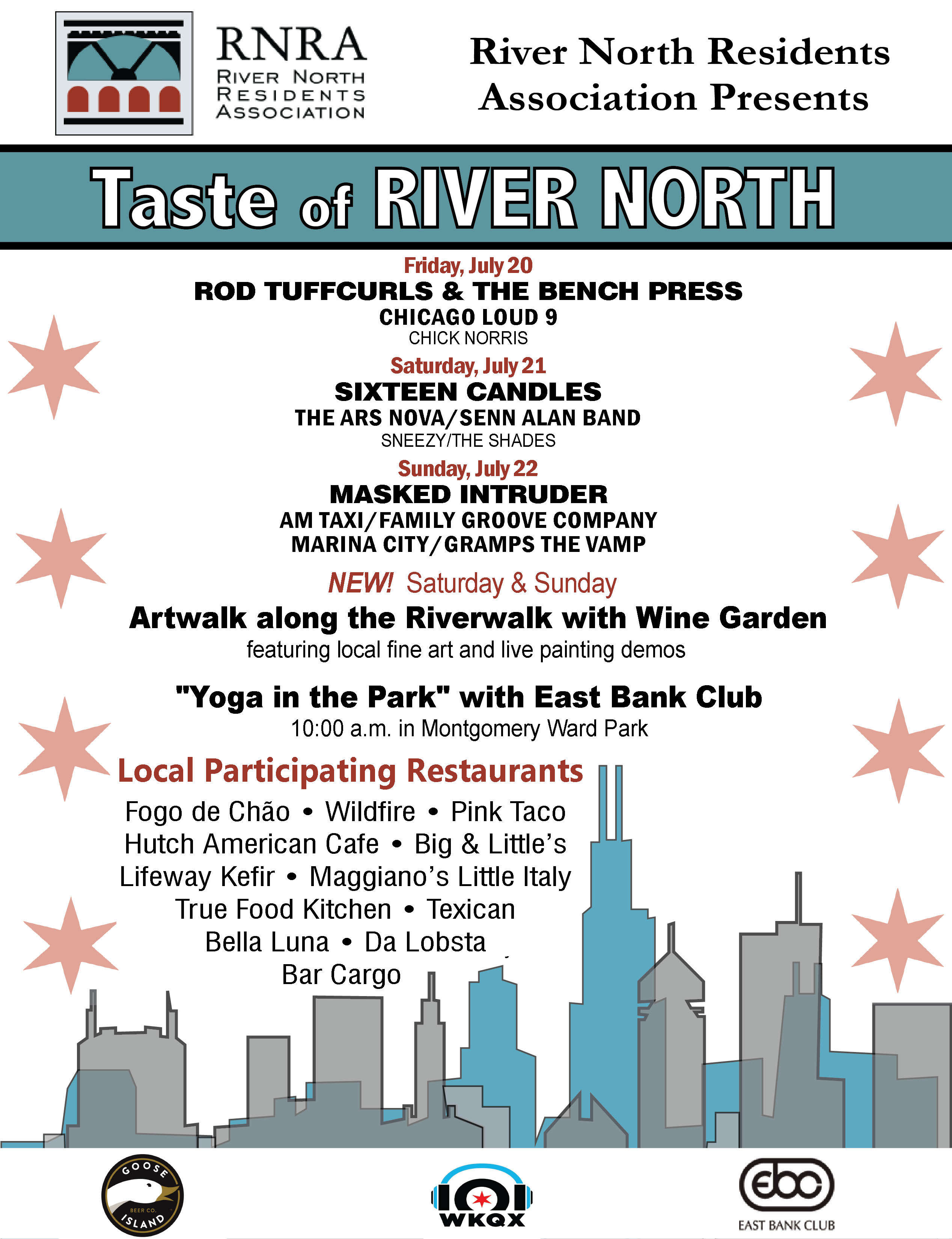 7/20/187/22/18 Taste of River North 17th Season of 3 fun filled days