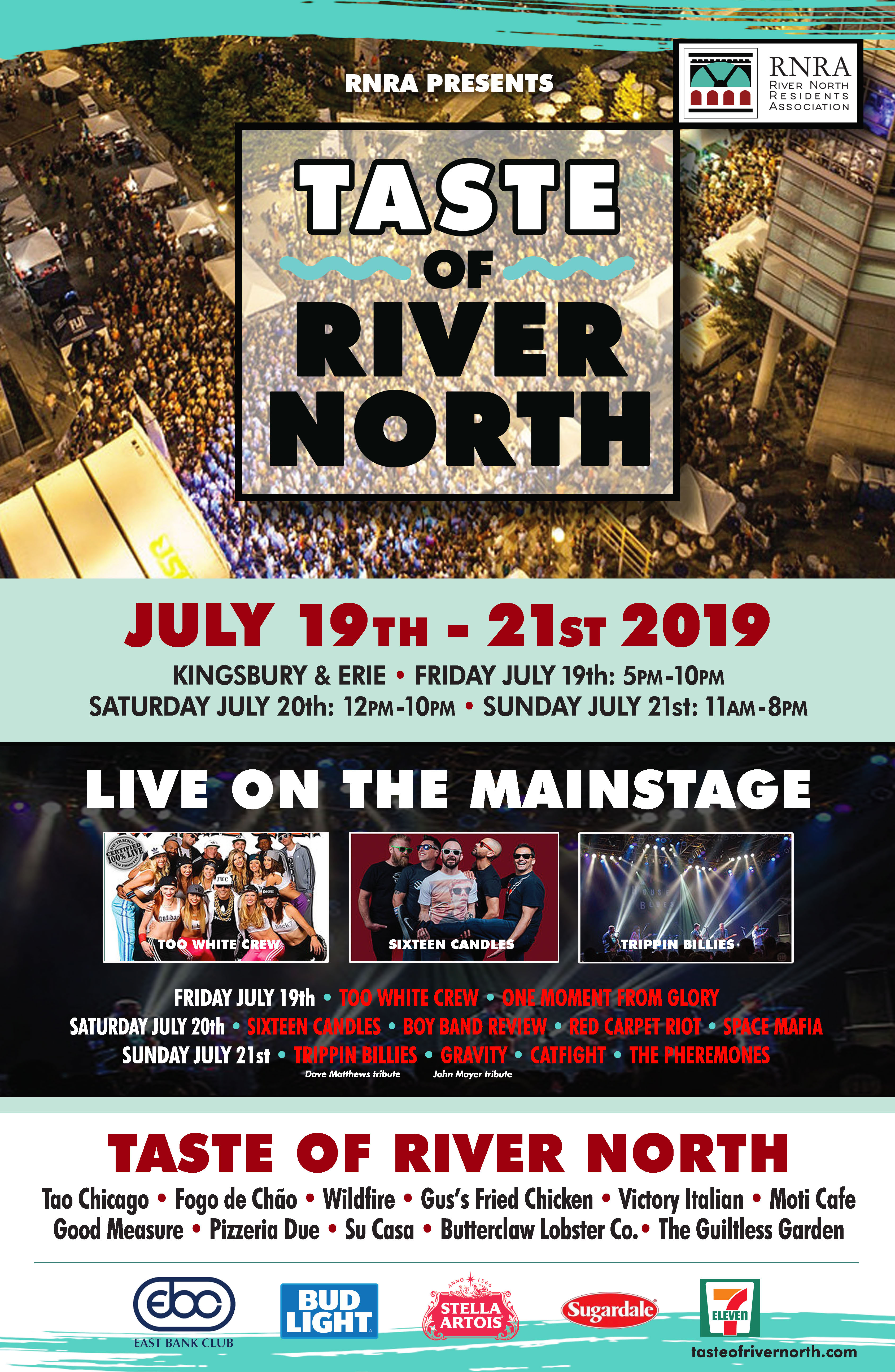 Taste of River North July 19, 20 and 21 — RNRA Chicago