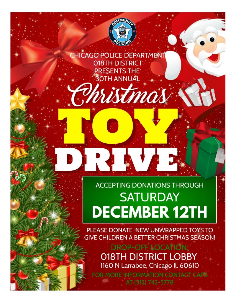 30th Annual Christmas Toy Drive by 018th District Chicago Community