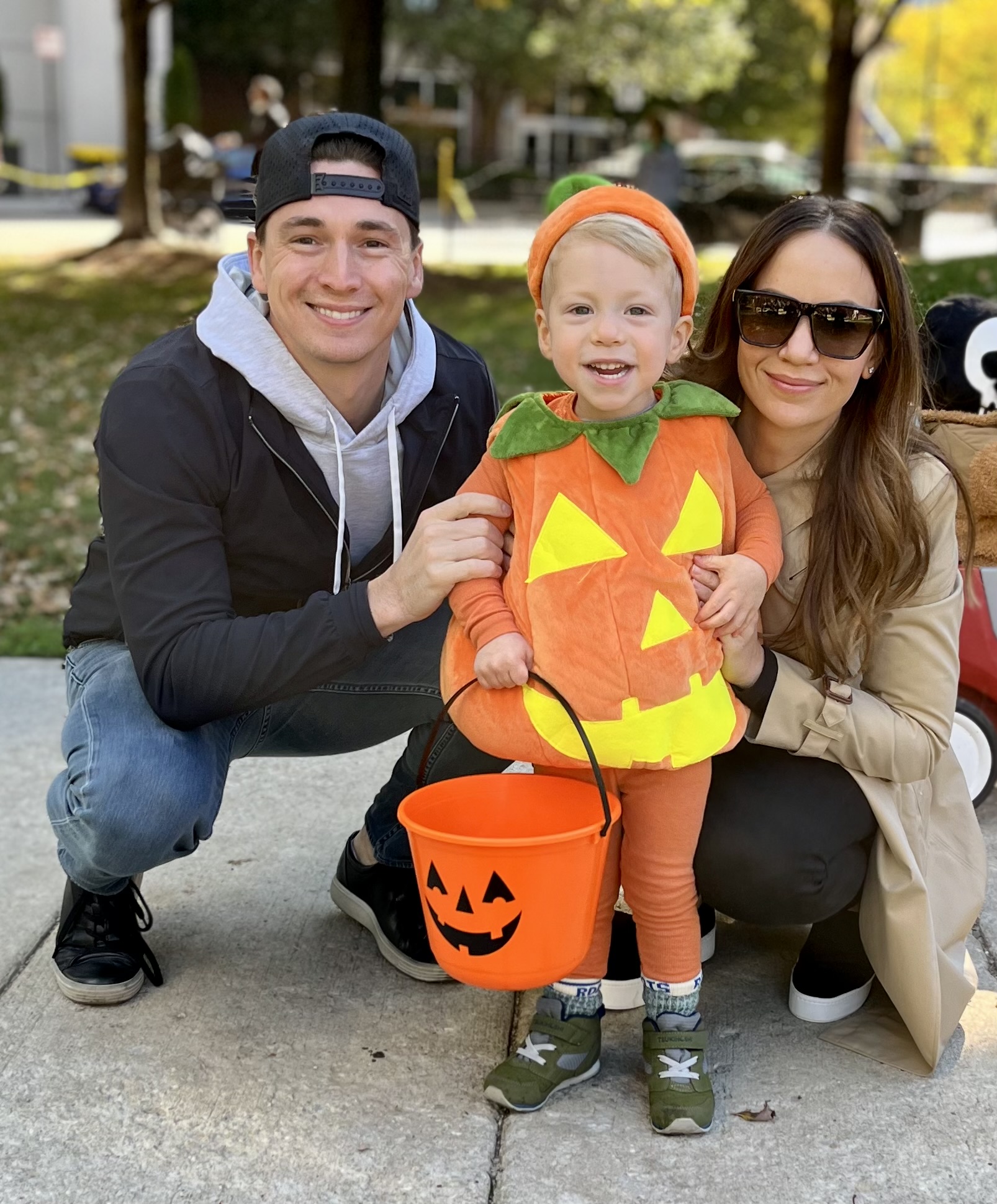 Boy Pumpkin with Mom and Dad