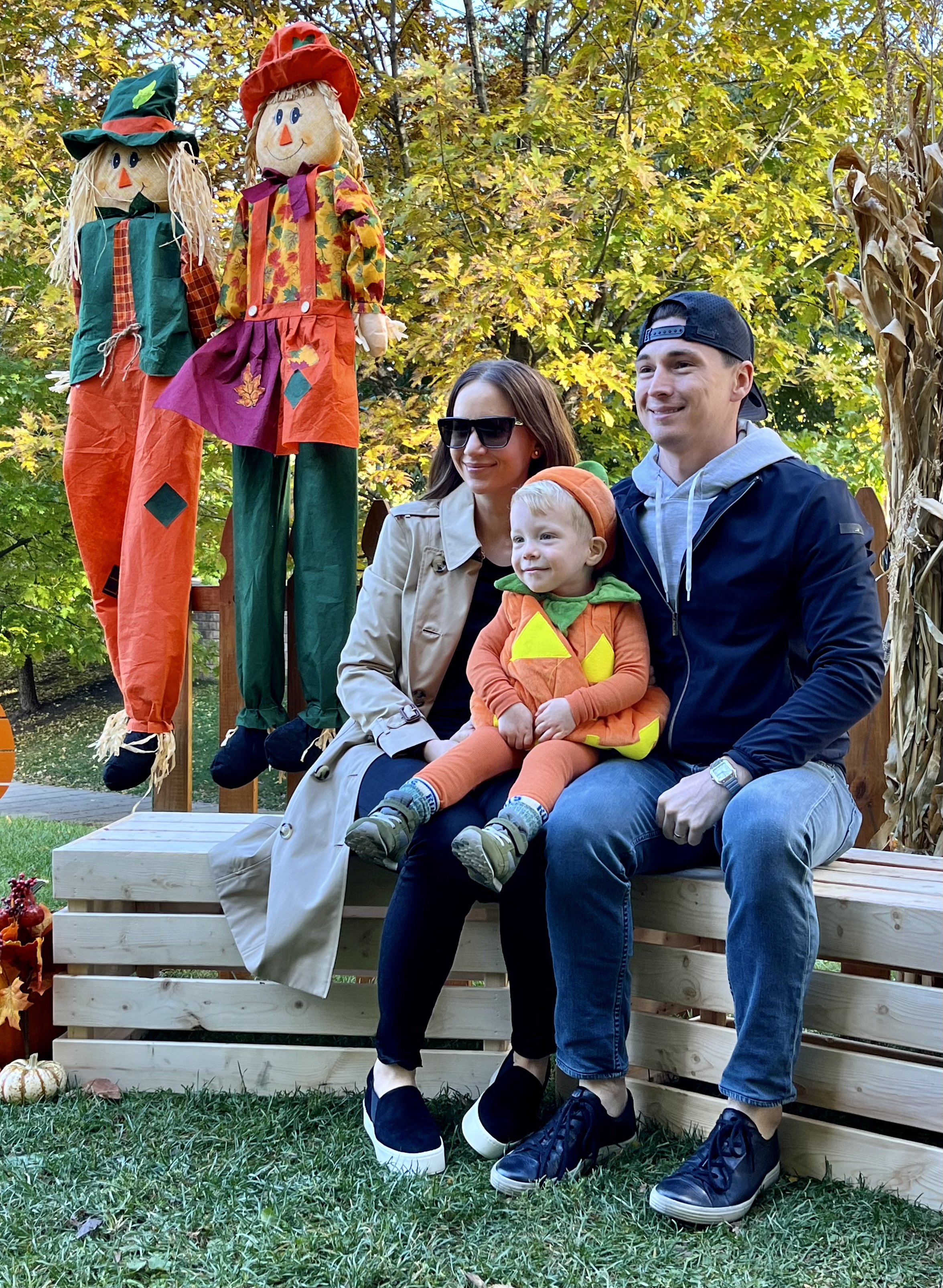 Pumpkin with Mom & Dad