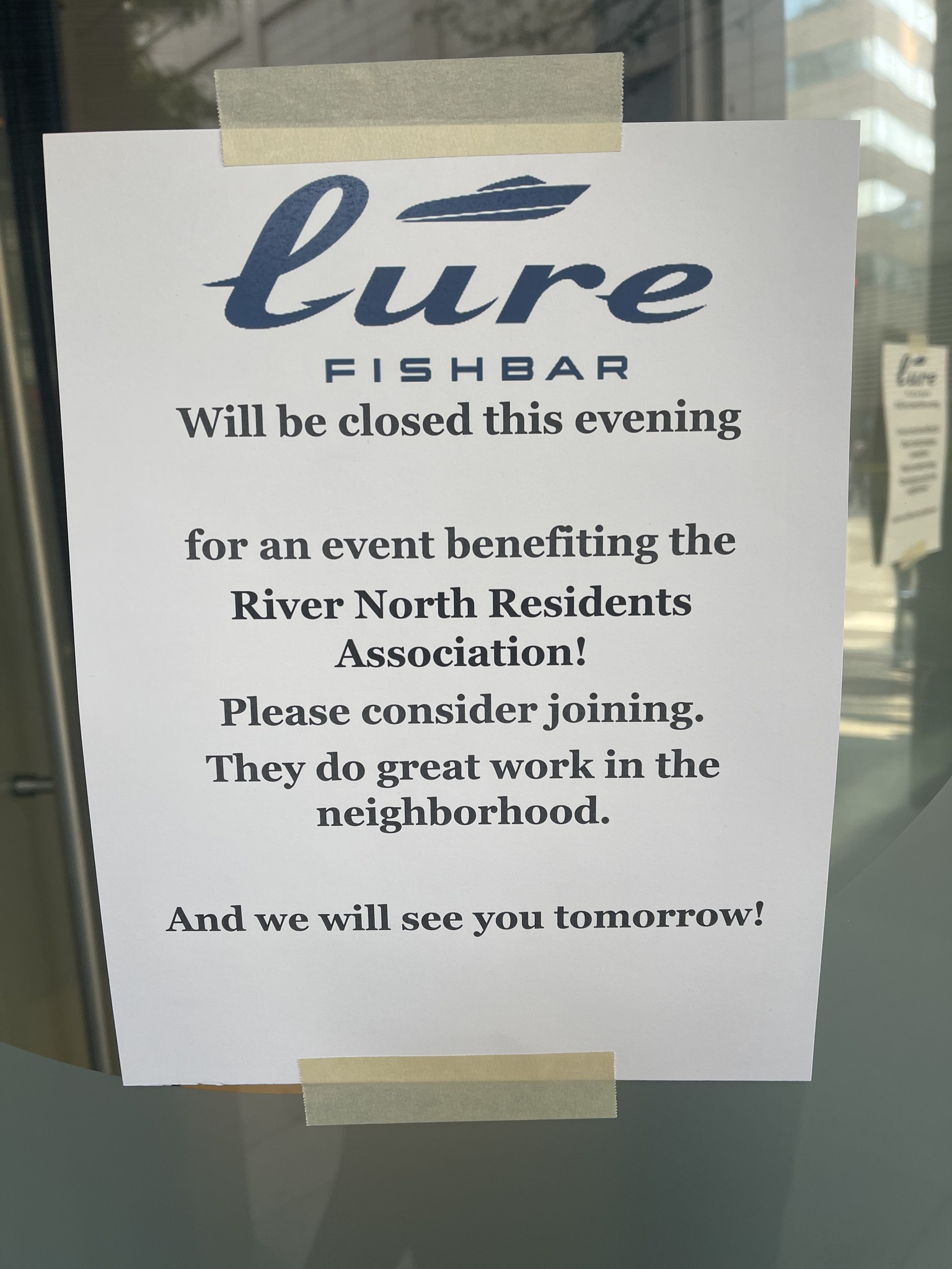 Lure Sign about event