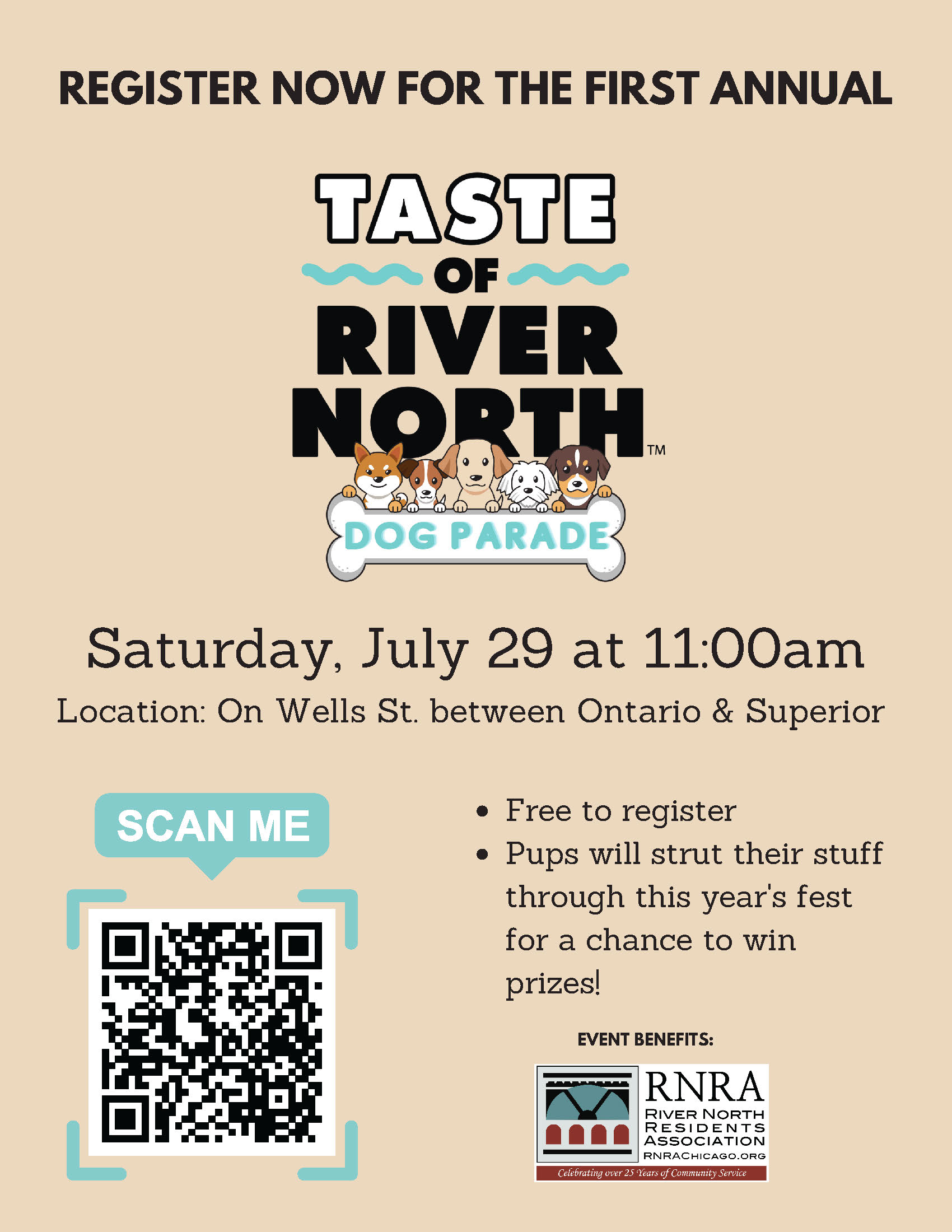 First Annual Taste of River North Pet Parade July 29 Register NOW