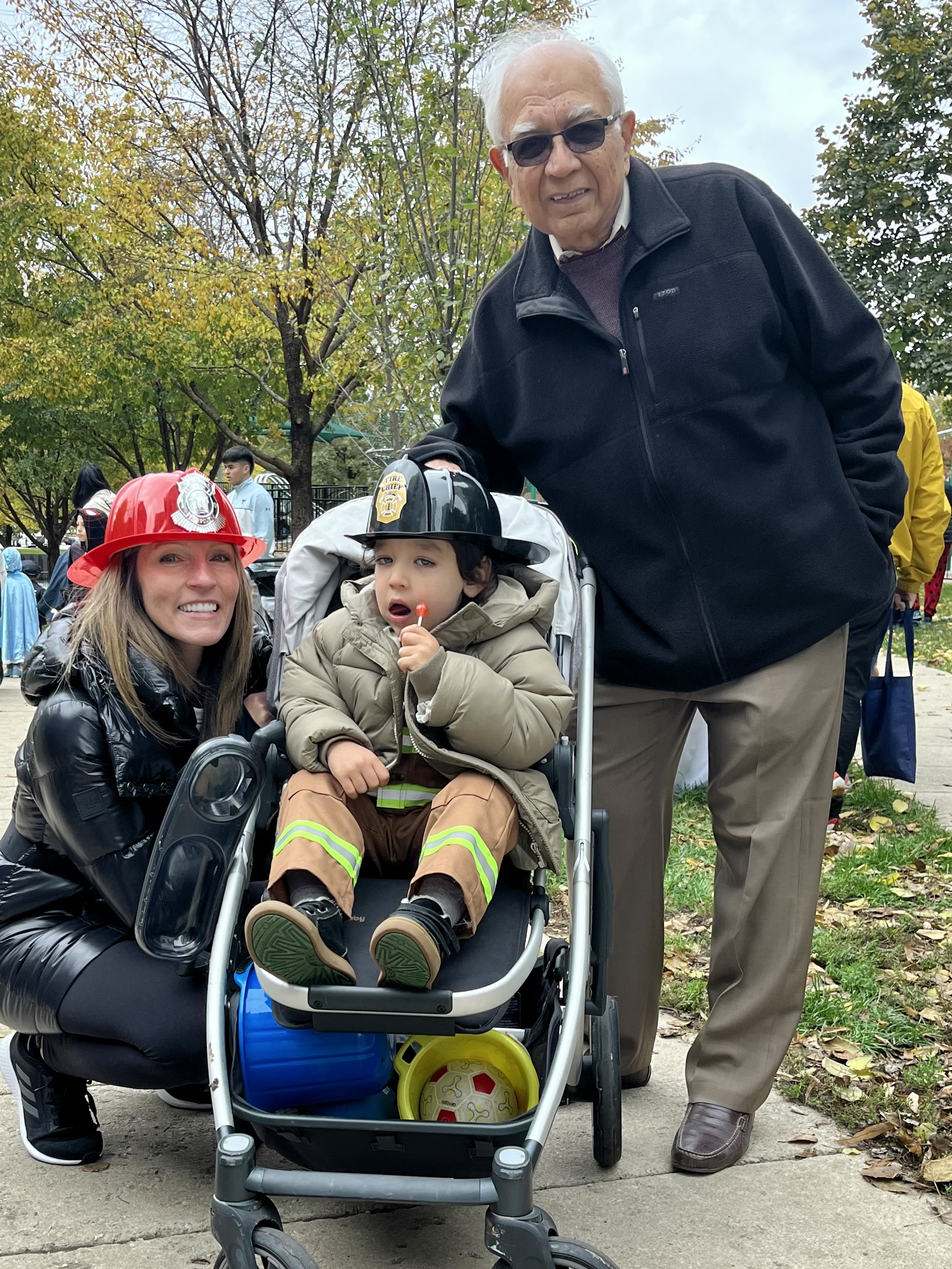 Firefigher Mon, son and Grandpa