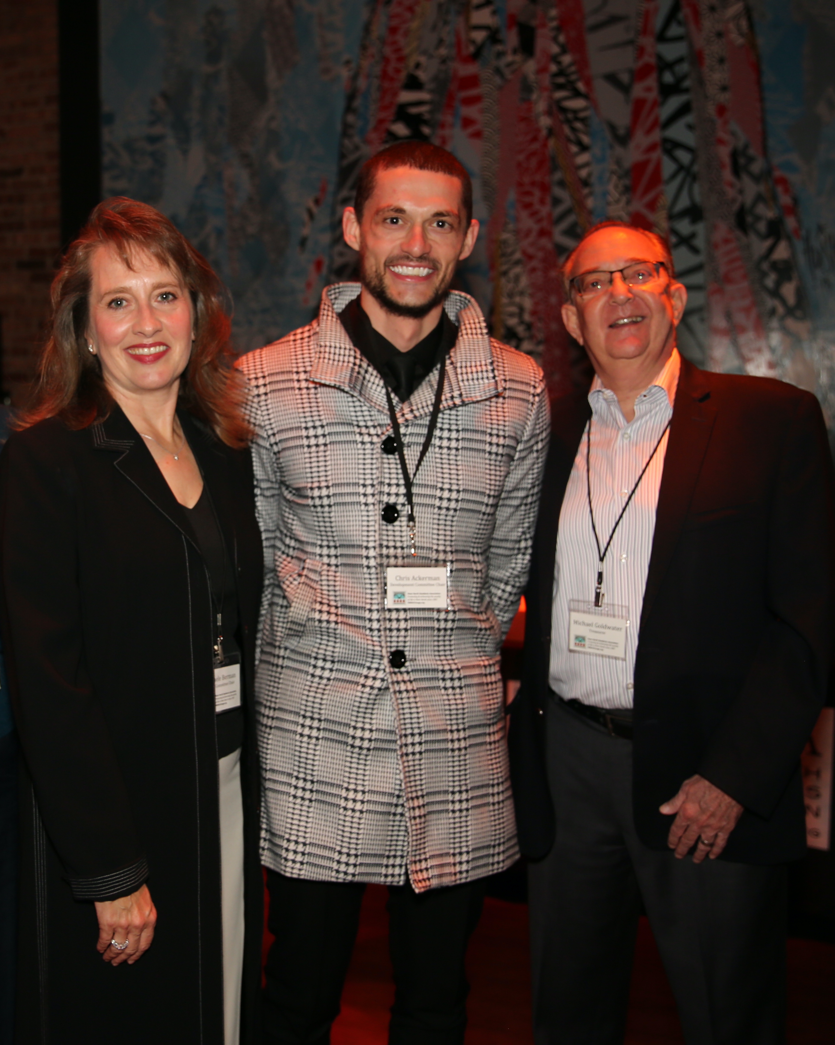 Michele Berman (Parks Chair), Chris Ackerman (Dev Chair), Michael Goldwater (Treasurer)