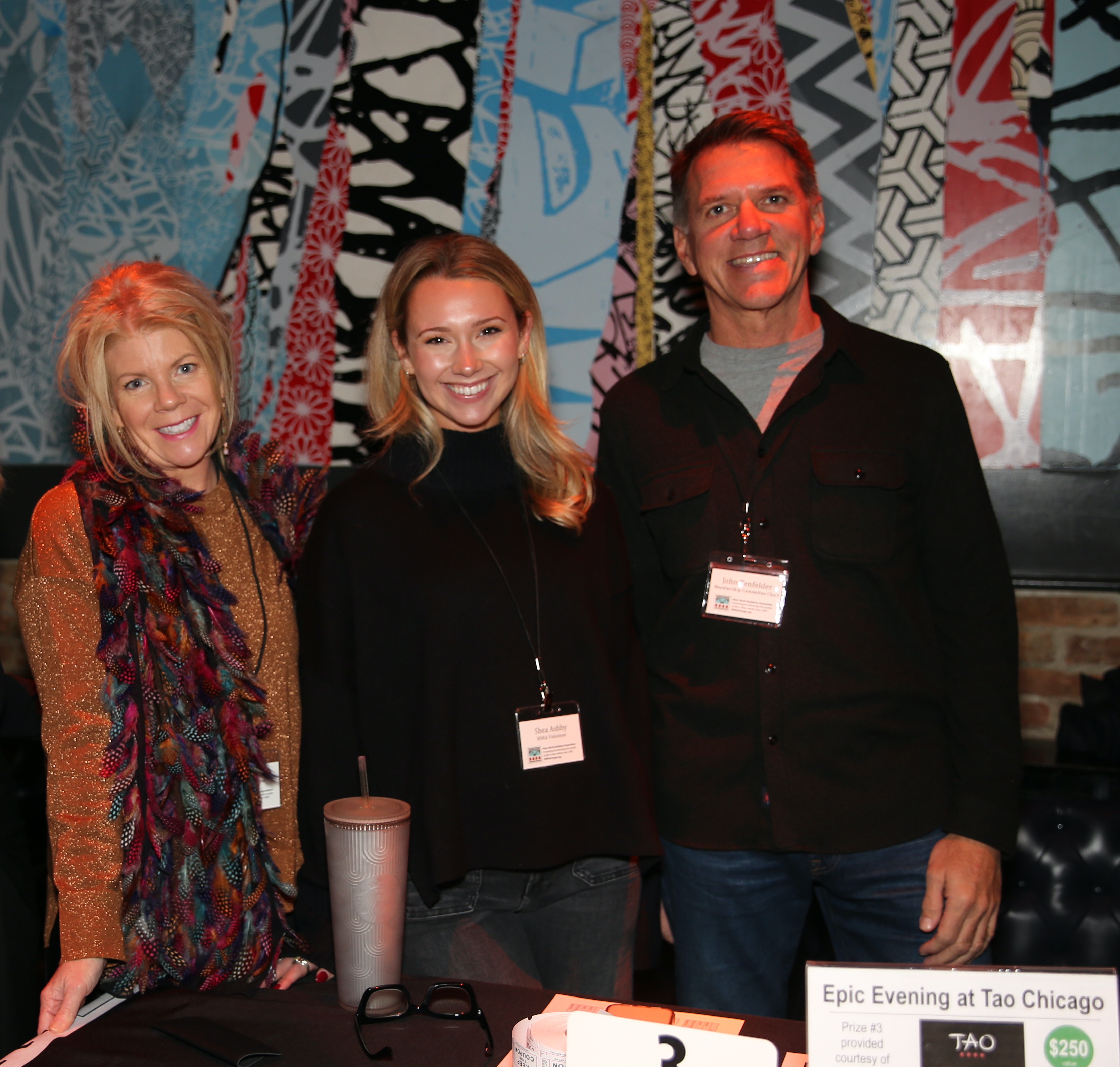 Volunteers Vaneesa Peeters,  Shea Asby, John Tenfelder (Membership Chair)