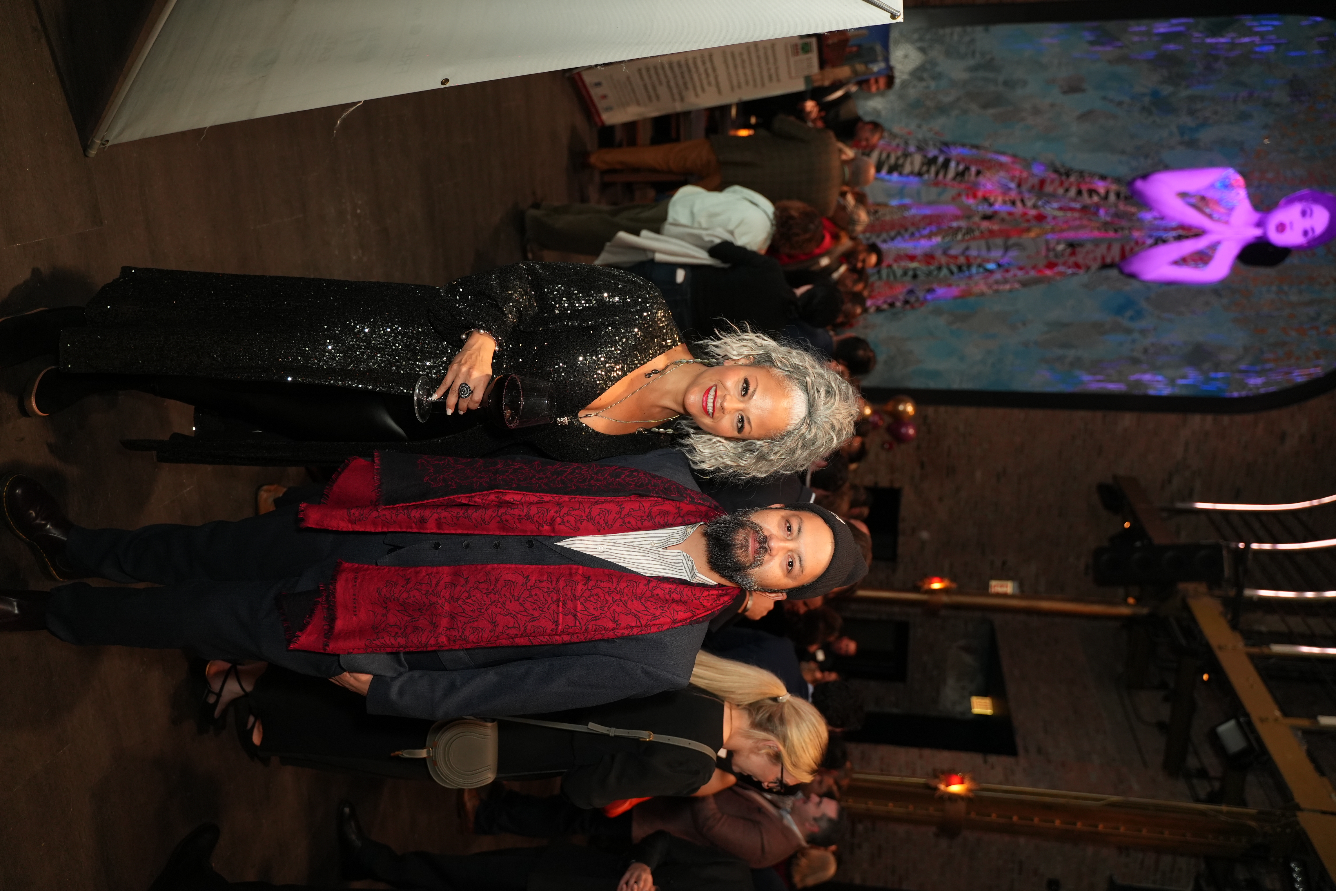 Couple in front of Tao Wall